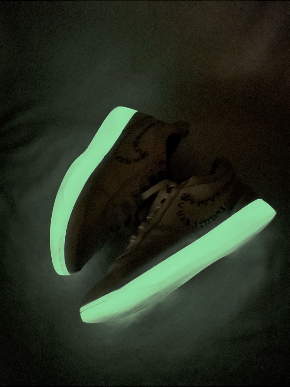 Rare! Nike Book 1 'Nightmare Before Christmas’ Glowing Soles Shoes M 8 / W 9.5 - Picture 6 of 15